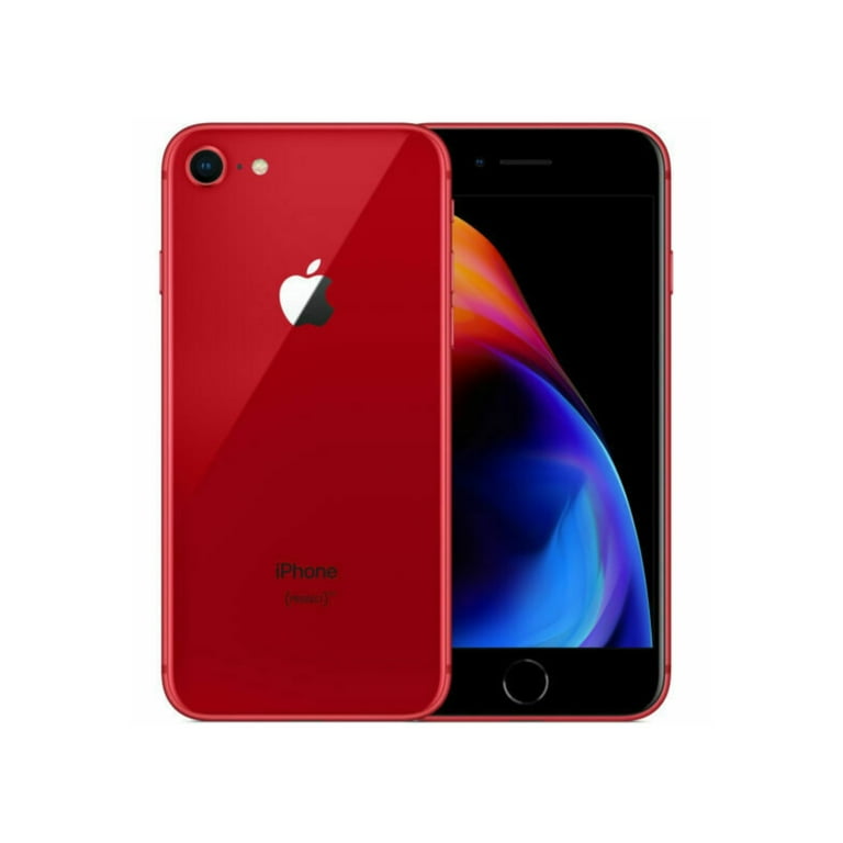 Restored Apple iPhone 8 (Unlocked) 64GB Red (A1863) Bundle