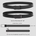 thumbnail image 2 of GAEKEAO Leather Ratchet Belt for Men Automatic Adjustable Click Buckle Belts for Dress Casual Trim to Fit with Gift Box, 2 of 7