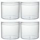 thumbnail image 2 of Portable Transparent Cake Boxes for Storage Made of Acrylic White Simple Design 4 Pcs, 2 of 3
