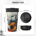 thumbnail image 3 of Logiee Dog Guitar Starry Night Print Stainless Steel Coffee Tumbler, Travel Coffee Mug, Insulated Coffee Mug with Lid, Spill Proof Coffee Cup, Portable Thermal Mug, 3 of 8