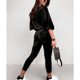 thumbnail image 3 of Conjunto de chándales de terciopelo para mujer, Chándales de terciopelo para mujer Chándales de terciopelo para mujer Trajes de piezas para mujer confiables y duraderos, 3 of 5