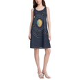 thumbnail image 2 of FORMRS Summer Dress for Women Loose U Neck Sleeveless Midi Beach Sundresses with Pockets, Cat Planet, 2 of 8