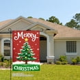 thumbnail image 2 of JOOCAR Merry Christmas Tree Garden Flag for Winter Christmas Home Outdoor Garden Yard Door Decor 12x18 inch, 2 of 5