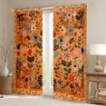 thumbnail image 2 of Feelyou Rustic Flower Floral Black Out Curtains, Bohemian Mandala Curtains Pack of 2 (42x63 Each), Vintage Western Fashion Bedroom Curtains, Curtains and Drapes Home Decor, 2 of 6