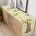 thumbnail image 4 of Lemons Cats Table Runner - 108 Inch Long, Kitchen Dining Table Runner Dresser Scarves, Summer Rustic Botanical Fruits Yellow Farmhouse Decor for Coffee Tables Wedding Party Banquet, 4 of 8