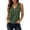 Green, variant on LEAVINGSUO Tank Tops for Women Summer Sleeveless V-neck Imitation Linen With Blouse Shirt Black S