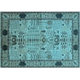 thumbnail image 1 of Ahgly Company Indoor Rectangle Oriental Light Blue Traditional Area Rugs, 2' x 3', 1 of 4