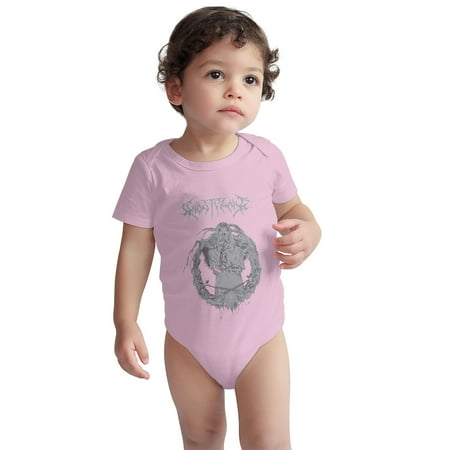 

Ghostemane Baby Onesie American Rapper Singer Toddler Baby Boys Girls Short-Sleeve Bodysuits Cotton Romper Pink 18 Months