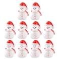 thumbnail image 1 of 10 mini figuras de muñecos de nieve, adornos navideños en miniatura para decoración de micro paisajes., 1 of 8