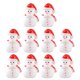 thumbnail image 1 of 10 mini figuras de muñecos de nieve, adornos navideños en miniatura para decoración de micro paisajes., 1 of 8