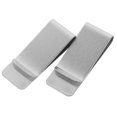 thumbnail image 1 of Miangastore 2 Pcs Pince à Billets en Acier Inoxydable Forme Pince à Billets Porte-Cartes de Crédit Pince à Cartes de Visite Pince à Billets pour Hommes Femmes, 1 of 9