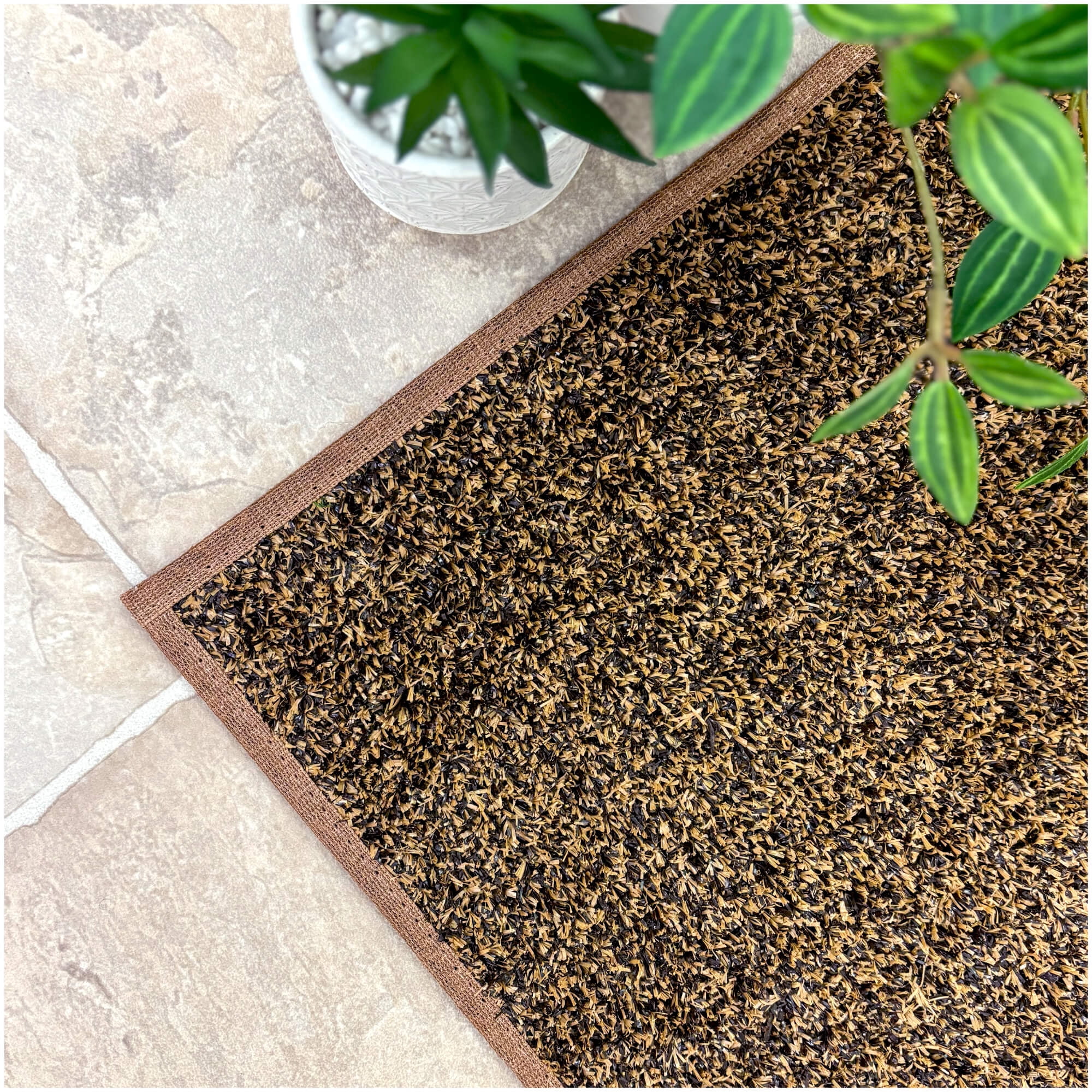 Koeckritz Rugs Turftime Indoor/Outdoor Artificial Turf Brown Area Rug, 12' x 16'