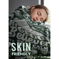 thumbnail image 3 of LHSHID Bigfoot Gifts for Men Women Sasquatch Gifts Flannel Blanket for Sasquatch Lovers Funny Idea for Bigfoot Lover Green Forest 40x50in, 3 of 4