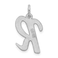 thumbnail image 3 of 925 Argent Sterling Délicate Lettre R Nom Initial Monogramme Collier Pendentif Pendentif, 3 of 8