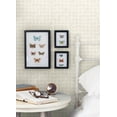 thumbnail image 3 of Chesapeake Button Block Light Grey Geometric Wallpaper, 20.5-in by 33-ft, 3 of 5