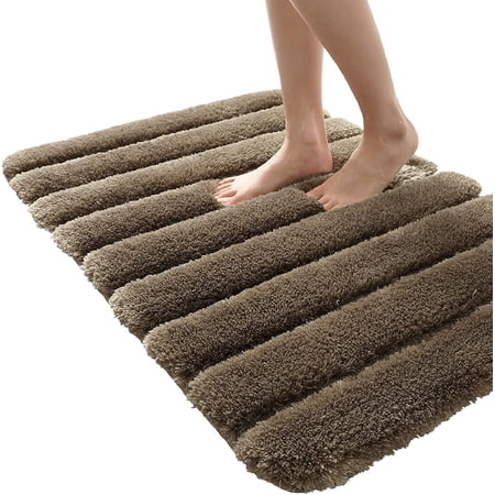 Bathroom Rug, Super Soft Bath Mat, Absorbent Non-Slip Plush Bath Mat ...