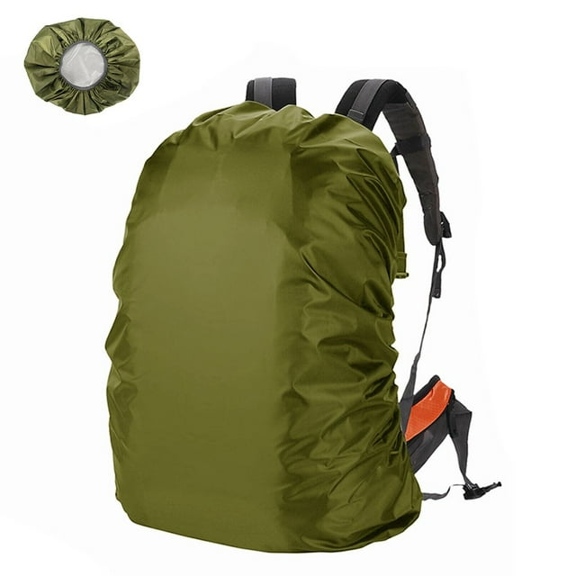 Waterproof Backpack Rain Cover with Adjustable Anti Slip Buckle Strap & Sliver Coating Reinforced Inner Layer for Camping Hiking Traveling Hunting Biking and More