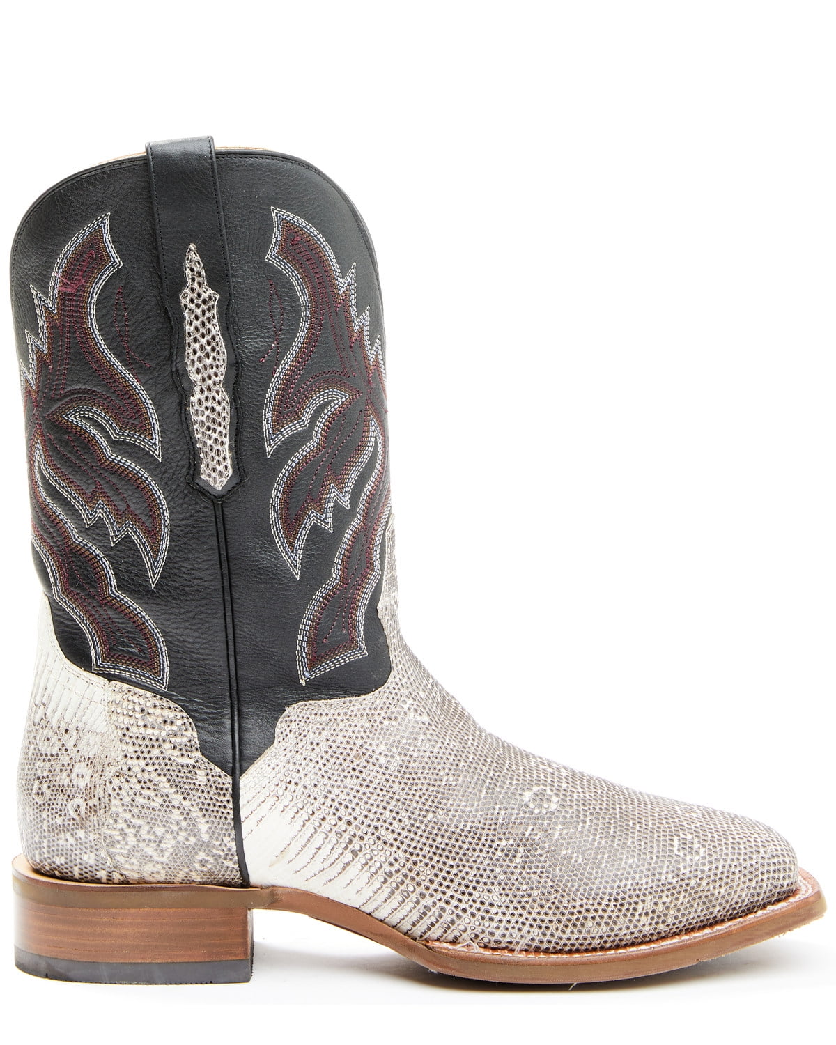 El Dorado Men s Natural Ring Tail Lizard Exotic Western Boot Broad