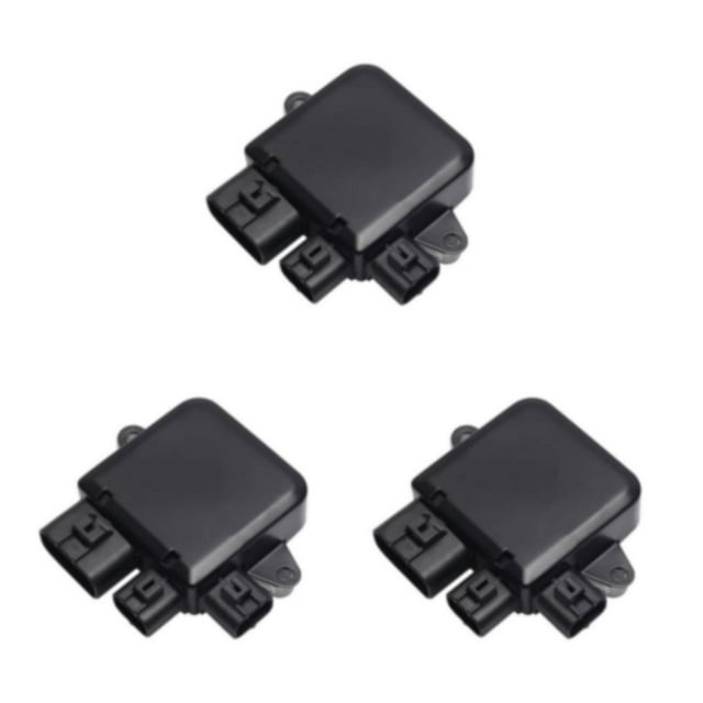 kurtrusly Black Car Cooling Fan Control Unit Module Control Module Fan Control Unit Cooling Fan Control Fan 3Set