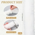 thumbnail image 2 of 78.74 Inch Craft Fur Fabric Strip White Shaggy Plush Fuzzy Precut Strips Soft Soild Fluffy Furry Ribbon Roll Sewing Trim for Sewing Making Clothes Costume Home Decor Cosplay Christmas, 2 of 9