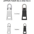 thumbnail image 2 of 20 Pcs Zipper Pull Tabs Replacement Heavy Duty Zip Fixer Zipper Tags Repair Pull Tab DMJ, 2 of 4