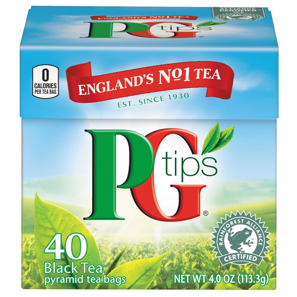 Pg Tips Premium Black Tea Pyramid Black Tea Bags 40 Tea Bags