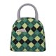 thumbnail image 1 of Easygdp Green Squares Bolsa de Almuerzo Insulada Grande, Forro de Aluminio, Diseño Espacioso, a Prueba de Fugas, Ideal para Trabajo, Picnics, Viajes y Actividades al Aire Libre, 1 of 6