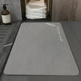 thumbnail image 4 of Diatomaceous Earth Bath Mat | Non-Slip Absorbent Floor Carpet | Quick-Dry Bathroom Rug | 60X40Cm Gray Plastic Mat | Water-Absorbing Toilet Mat, 4 of 7