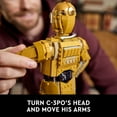 thumbnail image 5 of LEGO Star Wars C-3PO Buildable Droid Figure, Build and Display Model with C-3PO Minifigure, Star Wars Collectible for Home or Office Décor, Nostalgic Gift Idea for Adults, Fans or Collectors, 75398, 5 of 8