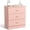 Pink_22"L, variant on Hassch 3 Drawers Bedside Table, Drawer Cabinet, Modern Nightstand with Storage for Home Office, Easy Assembly, Black