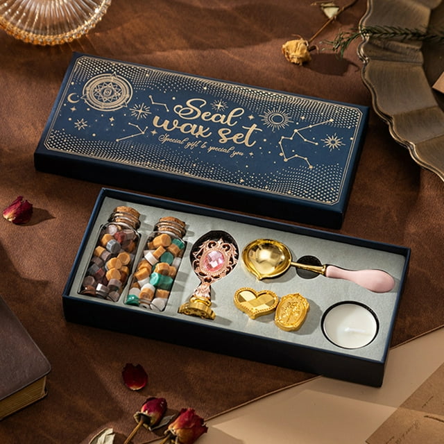 Stamp Kit,Kit With Bottle Invitations Spoon/candle Envelopes Letter Letters Envelopes And Bottle Spoon/candle Envelopes Beads Spoon/candle Seal Stamp Bottle Of Stamp Kit With 3pcs Wax Beads Of Wax