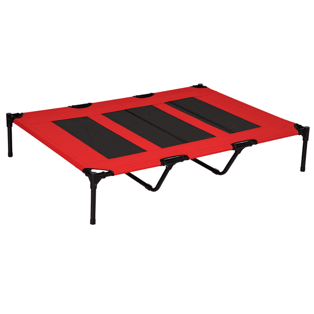 PawHut Lit Surélevé pour Chien, Lit de Camp Surélevé pour Chiens de Taille TG