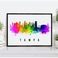 thumbnail image 1 of Pera Print Tampa Skyline Florida Poster, Tampa Cityscape Painting Unframed Poster, Tampa Florida Poster, Florida Home Office Wall Decor - 27x40 Inches, 1 of 1