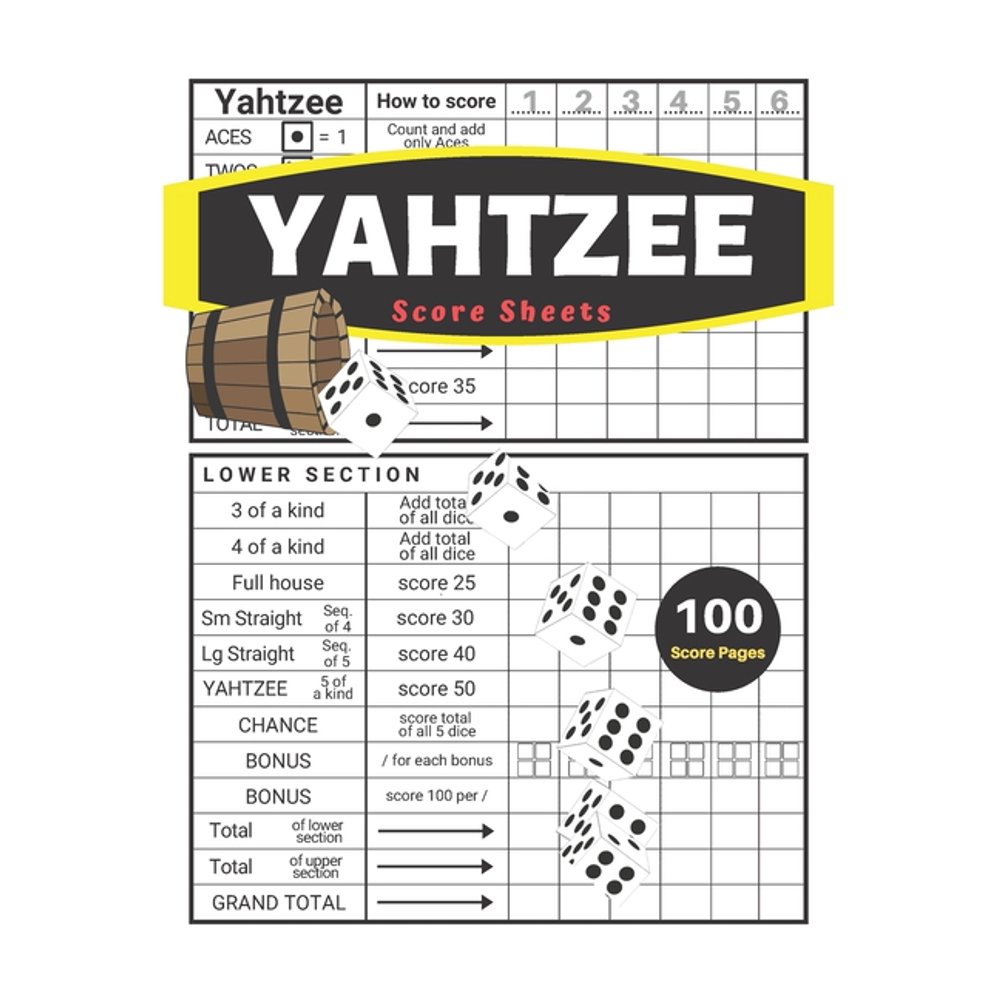 yahtzee score sheets v14 yahtzee score pads for dice yahtzee game