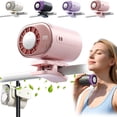 thumbnail image 1 of 2026 Car Clip on Air Conditioner Fan with LED Display - 360° Rotation, USB Rechargeable Personal Cooling Fan, 199 Speeds Adjustable, 16℃ Semi-Cooling Wide Clamp Detachable (P2), 1 of 8