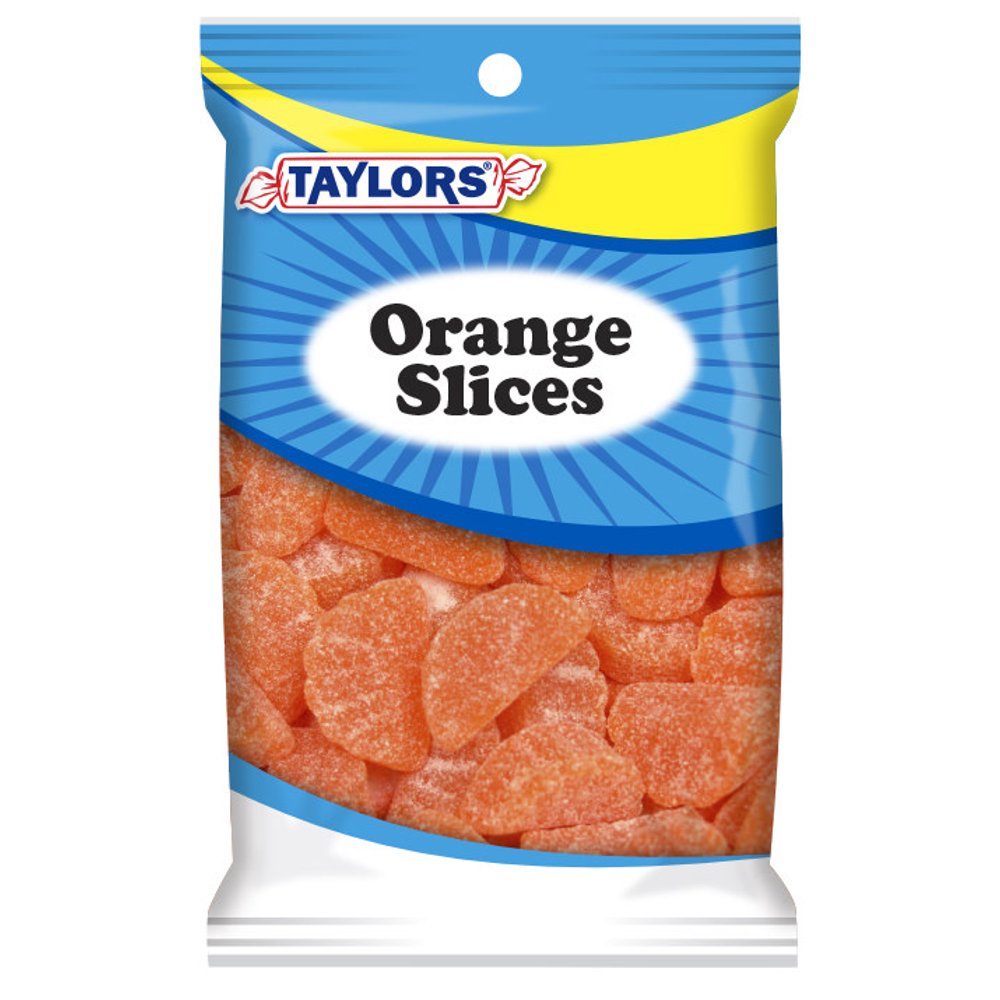 Taylors Candy Orange Slices Candy, 24 Bags