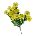 thumbnail image 2 of 1Pc Artificial Daisies Flowers Silk,Cemetery Flower,Plastic Memorial Bouquet for Hanging Window Box Home Table Centerpieces Decor,Artificial Flowers Fake Daisies for Wedding Party,Yellow,14.17", 2 of 7