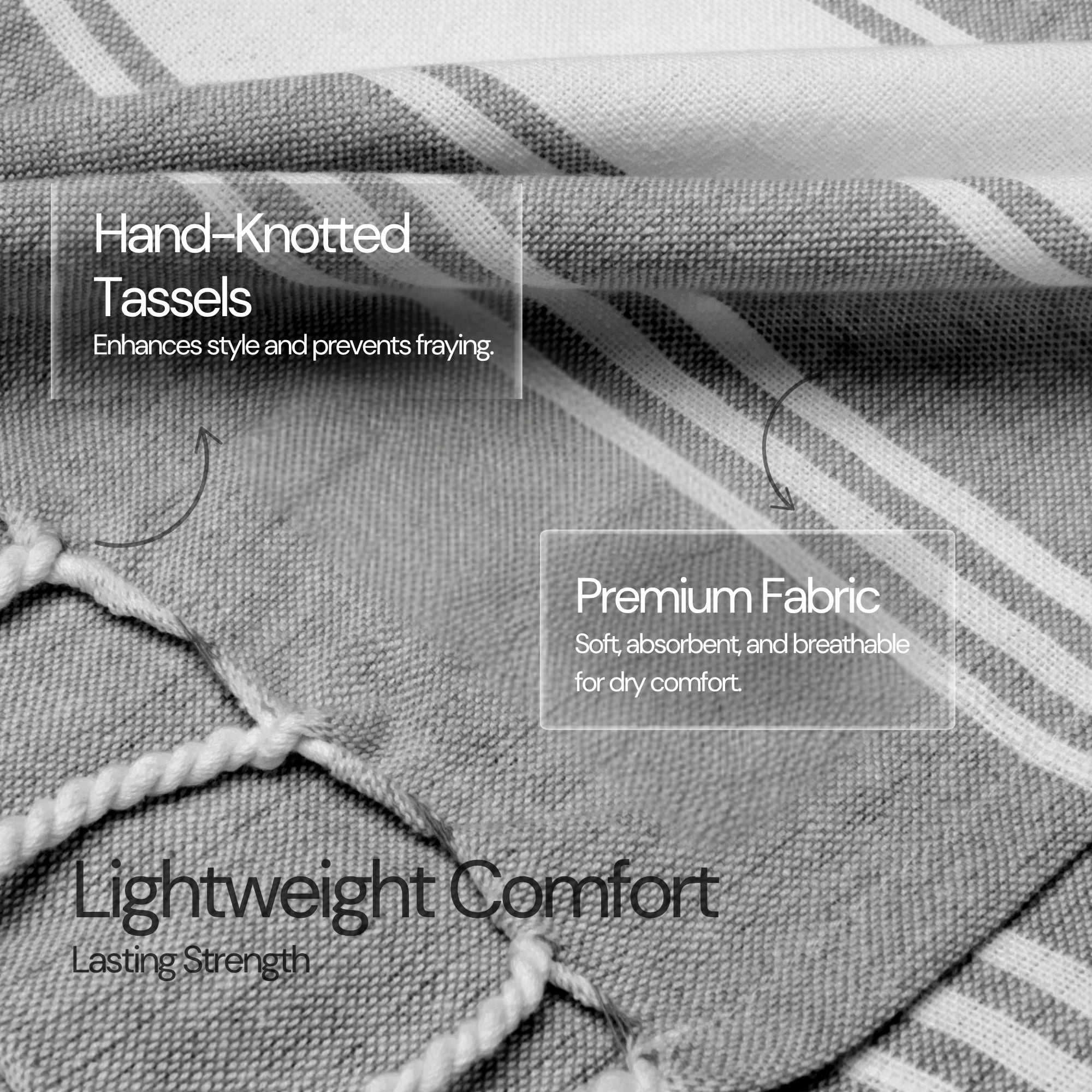 Top Cotton Cotton Turkish Beach Towel - 36” x 72”- Pack of 2 Large, Bathroom, Beach Essentials, Gym, Quick Dry for Shower, Lightweight Large Towels for All (Alloy)