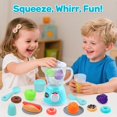 thumbnail image 4 of CUTE STONE Kids Play Kitchen Appliances Set, Pretend Kitchen Toys with Coffee Maker, Blender & Toaster, Realistic Sounds and Light, Include, 4 of 7