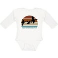 thumbnail image 3 of Inktastic Duck Hunting Retro Sunset Hunter Boys or Girls Long Sleeve Baby Bodysuit, 3 of 5