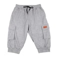 thumbnail image 5 of Mens Capri Pants Summer Casual Heavyweight Elastic Waist Relaxed Fit Cropped Cargo Pants with Pockets, 5 of 9