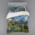 thumbnail image 2 of Ambesonne Nature Bedding Set 3 Pcs, Snowy Mountain Lake, Twin XL, Multicolor, 2 of 3