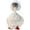 White, variant on CaiTeLin 7 Inch Mini Goose Summer Bikini Outfit, Crocheted Duck Statue Clothes Beach Theme Accessory, Sunglasses Knitted Decor Set For Desk Home