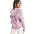 thumbnail image 3 of Women's UltraComfy Quarter-Zip Hoodie, Light Purple, L, 3 of 5