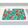 thumbnail image 7 of Coffee Bar Mat Rubber Dish Drying Mat For Kitchen Counter Coffee Mat for Home Bar Gift Kitchen Mat Coffee Bar Accessories Decorative Coffee Shop Chocolate Dish Drying Pad 16x18in, 7 of 7