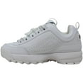 thumbnail image 2 of Fila Espadrilles Disruptor II Premium pour Femmes, Blanc/Fila Bleu Marine/Fila Rouge, 10 m US, 2 of 4