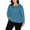 Blue - blue, variant on I.N.C Womens Ribbed Basic T-Shirt, Pink, Plus Size, 1X