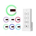 thumbnail image 1 of Reloj De Pared Hueco Digital Con Control Remoto, Reloj De Pared Con Superficie De Espejo Led Creativo Para Sala De Estar Interior Serendint HA017747-00, 1 of 7