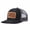 Black and gray, variant on FAITH OVER FEAR Leather Patch Embroidered Color Block Trucker Hat Unisex Adjustable Cotton Breathable Fashion Cap for Travel Daily Wear