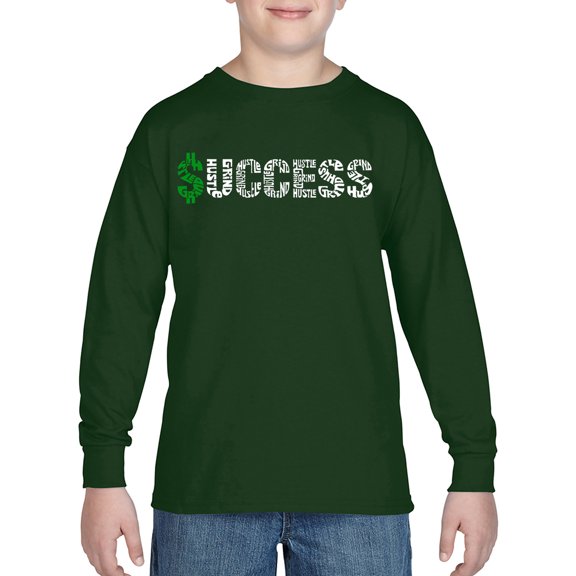 Boy's Word Art Long Sleeve - Success